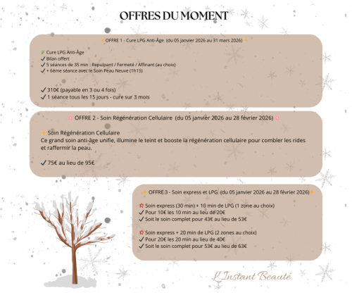 OFFRE de Janvier
