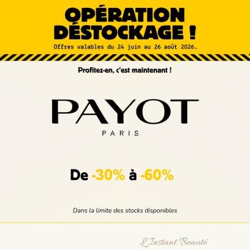 DÉSTOCKAGE PAYOT