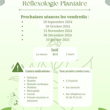 Retour de la Réflexologie plantaire en septembre dans votre institut 