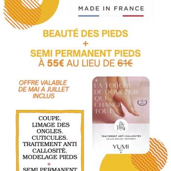 Offre Beauté des pieds + Vernis Semi permanent Pieds