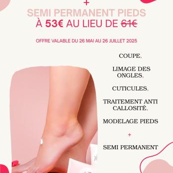 L'offre d'ÉTÉ qui va faire plaisir à vos pieds !
